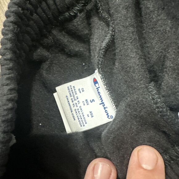 NWT Champion NC State Wolfpack Fleece Joggers Black Mens Small Sweatpants NEW - Picture 4 of 4